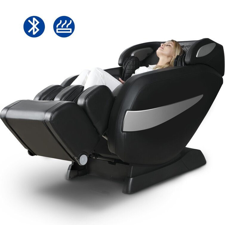 Power reclining heated full body massage chair 2025 latitude run upholstery